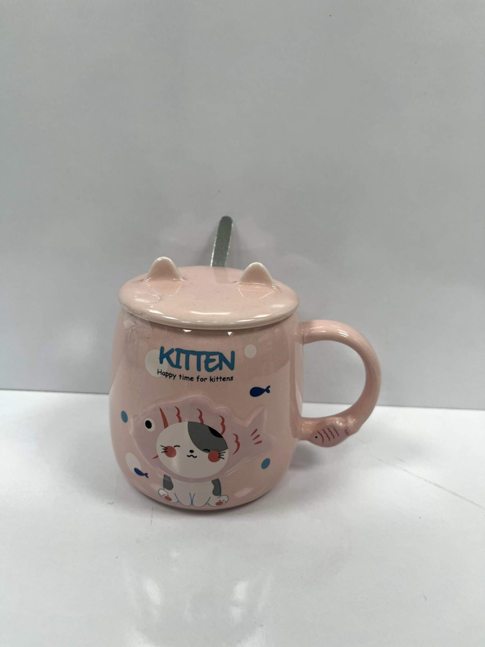 ماگ طرح گربه وماهی کد87-3639